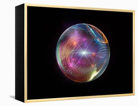 Fractal Ball-agsandrew-Framed Stretched Canvas