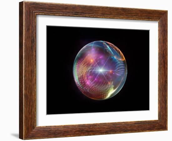 Fractal Ball-agsandrew-Framed Art Print