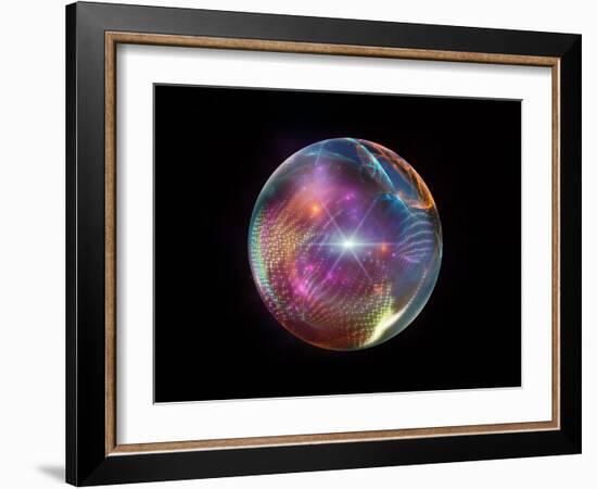 Fractal Ball-agsandrew-Framed Art Print