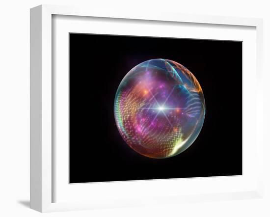 Fractal Ball-agsandrew-Framed Art Print