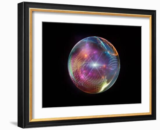 Fractal Ball-agsandrew-Framed Art Print