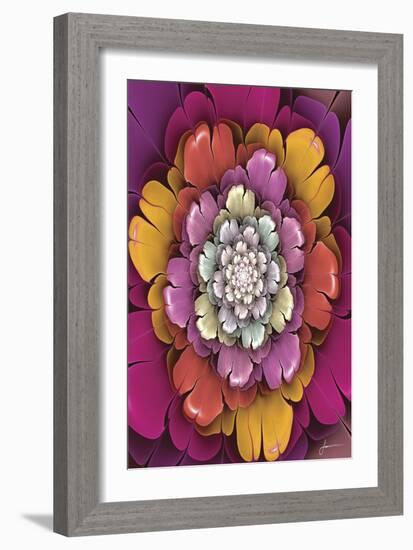 Fractal Blooms II-James Burghardt-Framed Art Print