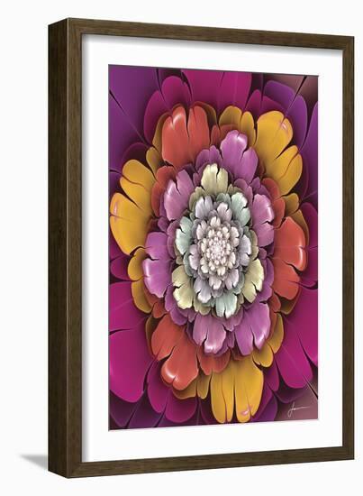 Fractal Blooms II-James Burghardt-Framed Art Print