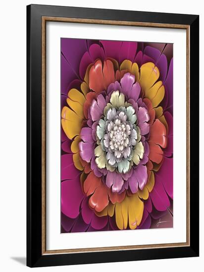 Fractal Blooms II-James Burghardt-Framed Art Print