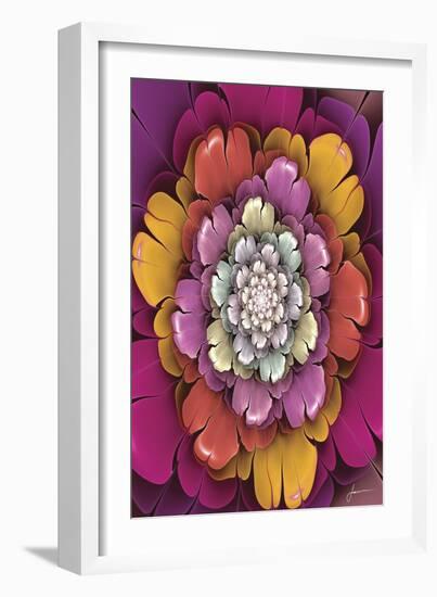 Fractal Blooms II-James Burghardt-Framed Art Print