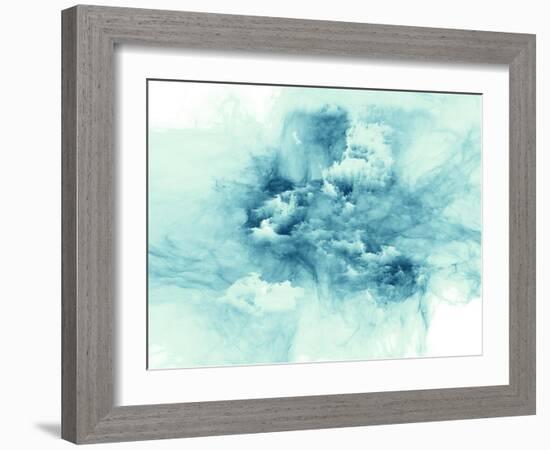 Fractal Burst Arrangement-agsandrew-Framed Art Print