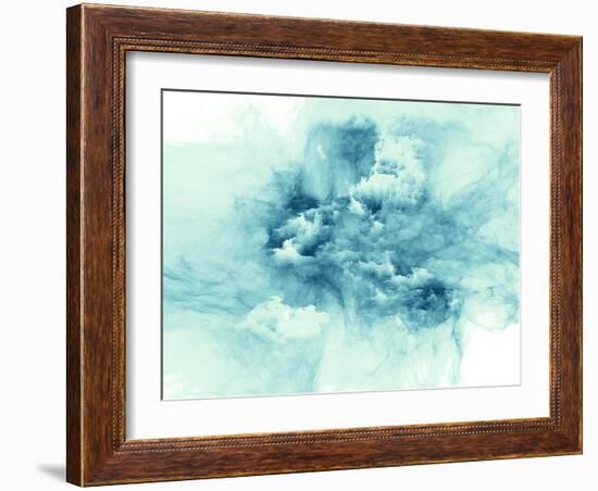 Fractal Burst Arrangement-agsandrew-Framed Art Print