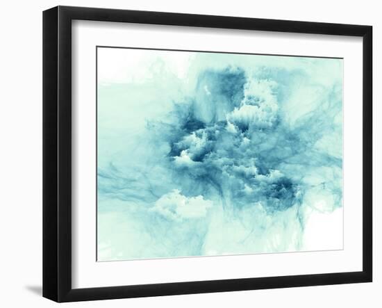 Fractal Burst Arrangement-agsandrew-Framed Art Print