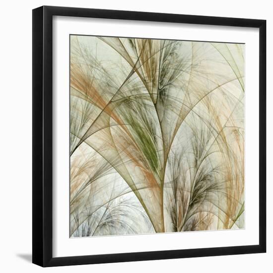 Fractal Grass IV-James Burghardt-Framed Art Print