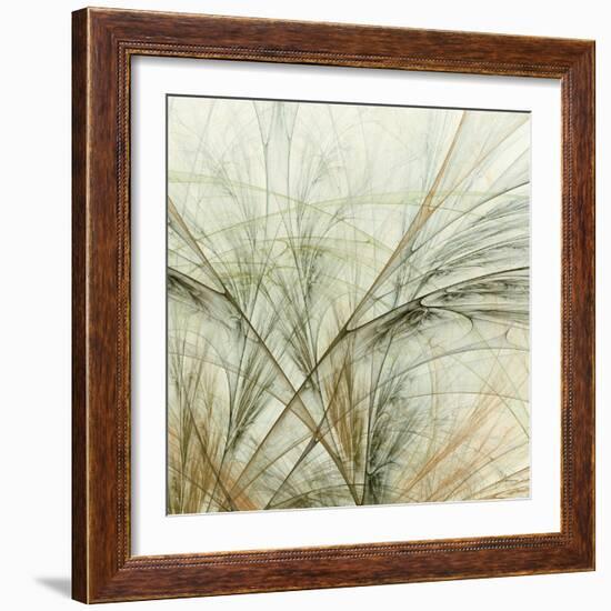 Fractal Grass VI-James Burghardt-Framed Art Print