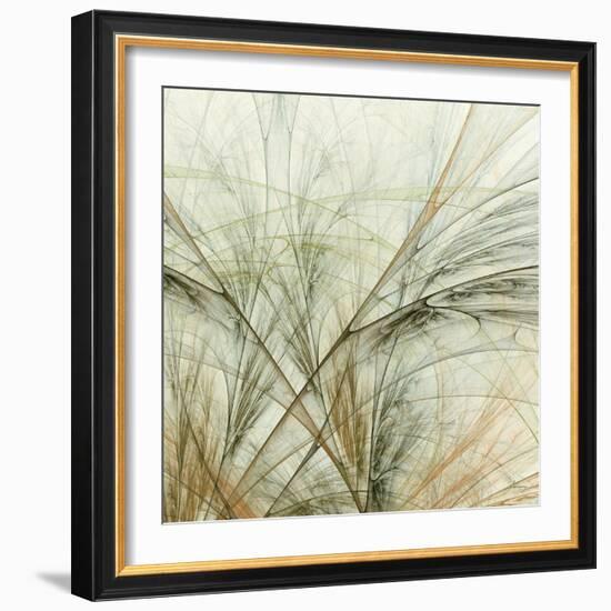 Fractal Grass VI-James Burghardt-Framed Art Print