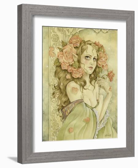 Fragile Beauty Sparkles-Linda Ravenscroft-Framed Giclee Print