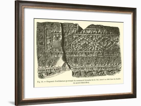 Fragment D'Architecture Provenant Du Monument Triomphal De La Cite-null-Framed Giclee Print