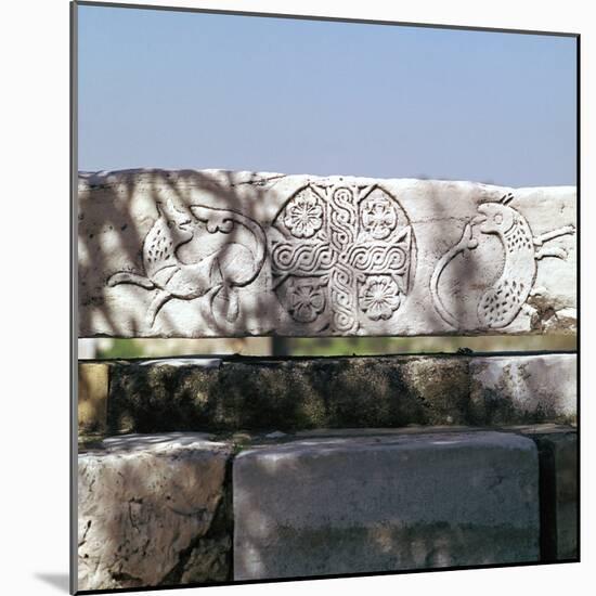 Fragment from a Byzantine church in Athens. Artist: Unknown-Unknown-Mounted Photographic Print