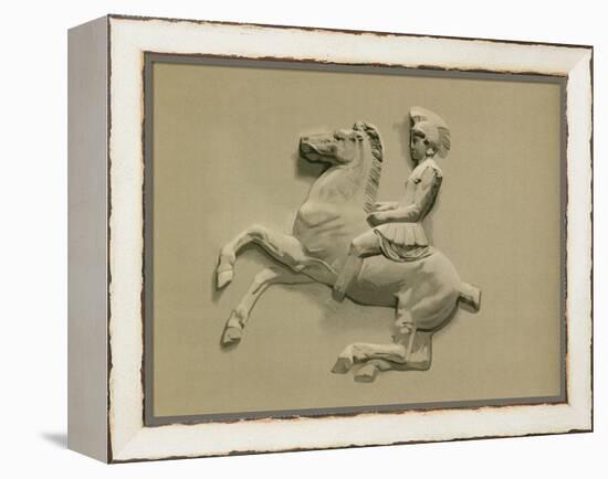 Fragment from the Parthenon Frieze-Spanish School-Framed Premier Image Canvas