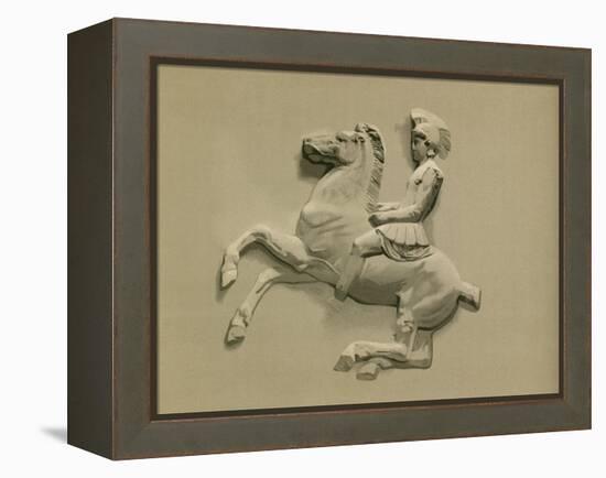 Fragment from the Parthenon Frieze-Spanish School-Framed Premier Image Canvas
