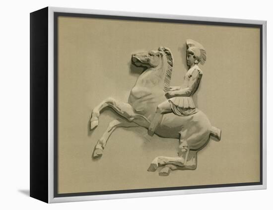 Fragment from the Parthenon Frieze-Spanish School-Framed Premier Image Canvas