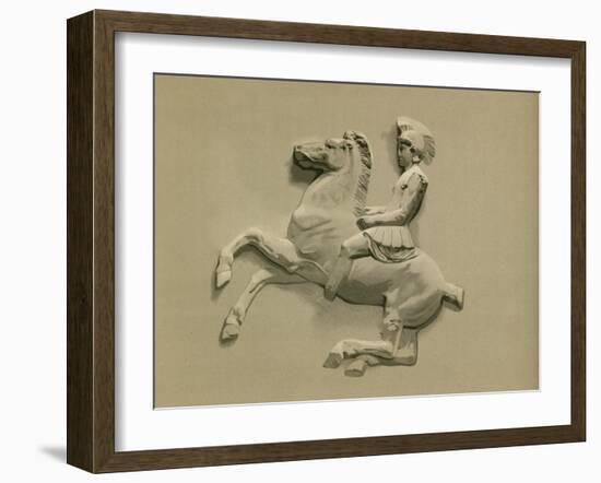 Fragment from the Parthenon Frieze-Spanish School-Framed Giclee Print