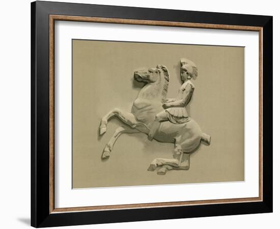 Fragment from the Parthenon Frieze-Spanish School-Framed Giclee Print