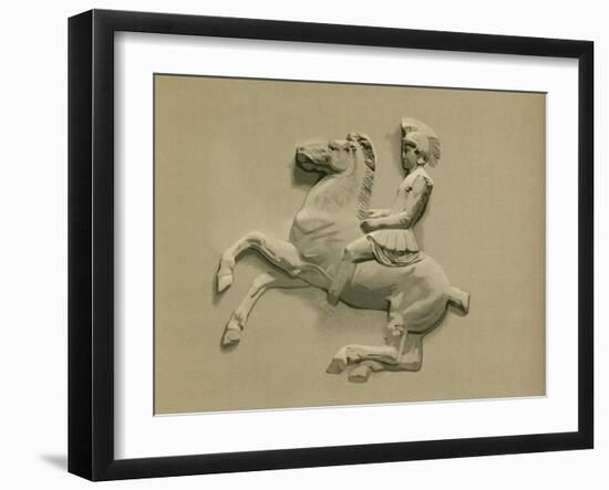 Fragment from the Parthenon Frieze-Spanish School-Framed Giclee Print