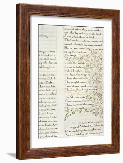 Fragment from 'The Story of the Ynglings'-William Morris-Framed Giclee Print