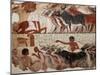 Fragment of a Tomb Painting Dating from Around 1400 BC from Thebes, Egypt, North Africa, Africa-Adam Woolfitt-Mounted Photographic Print