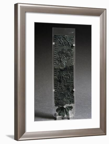 Fragment of Bronze Armor with Reliefs Depicting Combat Scenes-null-Framed Giclee Print