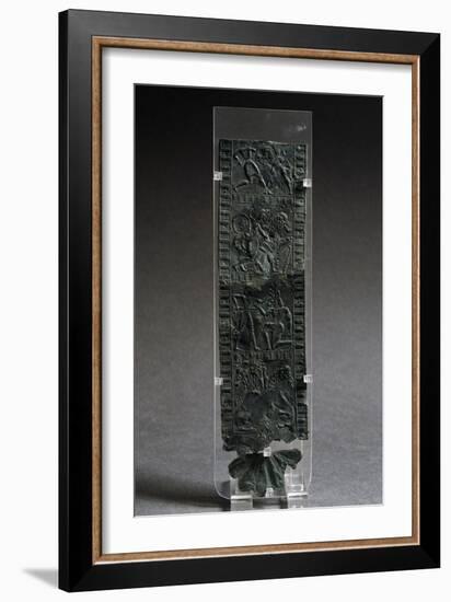 Fragment of Bronze Armor with Reliefs Depicting Combat Scenes-null-Framed Giclee Print