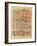 Fragment of the Ebers Papyrus, New Kingdom, c.1550 BC-Egyptian 18th Dynasty-Framed Giclee Print