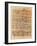 Fragment of the Ebers Papyrus, New Kingdom, c.1550 BC-Egyptian 18th Dynasty-Framed Giclee Print