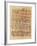 Fragment of the Ebers Papyrus, New Kingdom, c.1550 BC-Egyptian 18th Dynasty-Framed Giclee Print