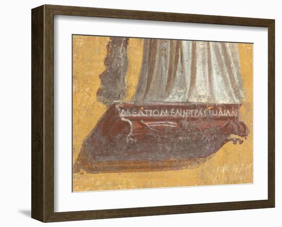 Fragment of Wall Painting: Melpomene, Muse of Tragedy-null-Framed Giclee Print