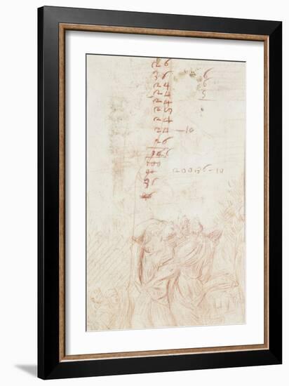 Fragmentary Copy, 1710-15-Giuseppe Maria Crespi-Framed Giclee Print