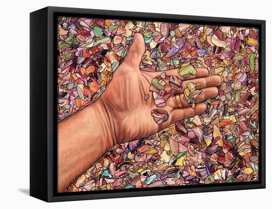 Fragmented Touch-James W. Johnson-Framed Premier Image Canvas