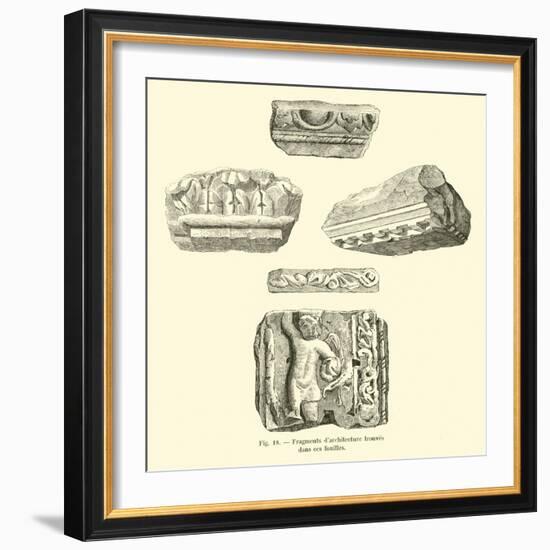 Fragments D'Architecture Trouves Dans Ces Fouilles-null-Framed Giclee Print