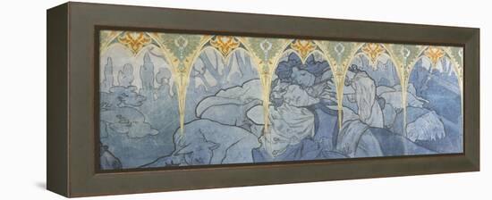 Fragments de frise du Pavillon de la Bosnie -Herzégovine à l'Exposition Universelle de 1900 à-Alphonse Mucha-Framed Premier Image Canvas