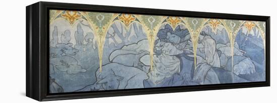 Fragments de frise du Pavillon de la Bosnie -Herzégovine à l'Exposition Universelle de 1900 à-Alphonse Mucha-Framed Premier Image Canvas