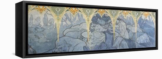 Fragments de frise du Pavillon de la Bosnie -Herzégovine à l'Exposition Universelle de 1900 à-Alphonse Mucha-Framed Premier Image Canvas