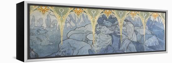 Fragments de frise du Pavillon de la Bosnie -Herzégovine à l'Exposition Universelle de 1900 à-Alphonse Mucha-Framed Premier Image Canvas