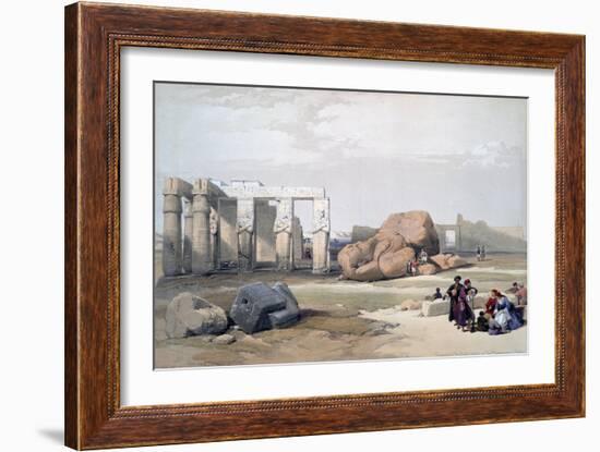 Fragments of the Great Colossi, at the Memnonium, 19th Century-David Roberts-Framed Giclee Print