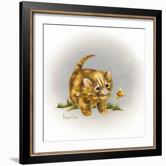 Fraidy Cat-Peggy Harris-Framed Giclee Print
