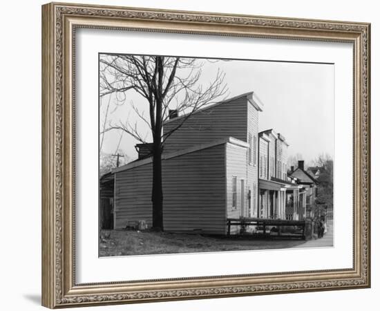 Frame house in Fredericksburg, Virginia, 1936-Walker Evans-Framed Photographic Print