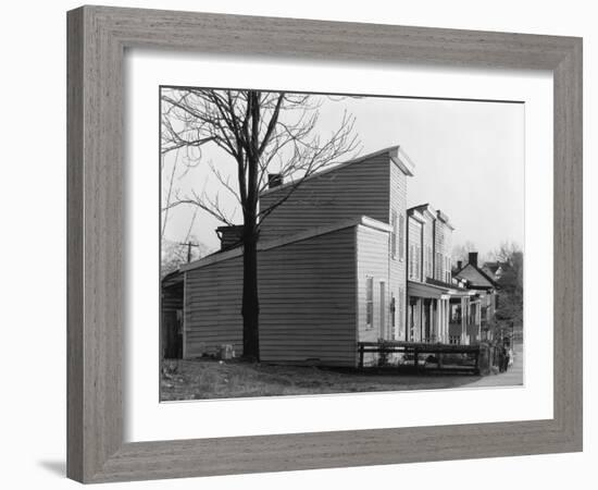 Frame house in Fredericksburg, Virginia, 1936-Walker Evans-Framed Photographic Print