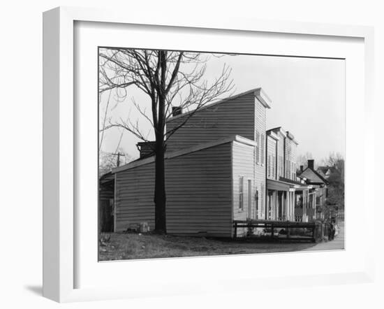 Frame house in Fredericksburg, Virginia, 1936-Walker Evans-Framed Photographic Print