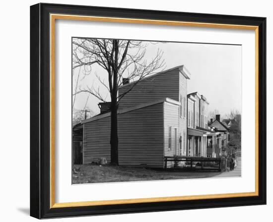 Frame house in Fredericksburg, Virginia, 1936-Walker Evans-Framed Photographic Print