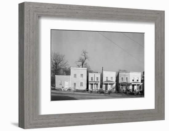 Frame houses in Fredericksburg, Virginia, 1936-Walker Evans-Framed Photographic Print