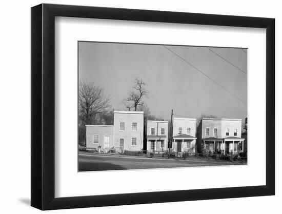 Frame houses in Fredericksburg, Virginia, 1936-Walker Evans-Framed Photographic Print