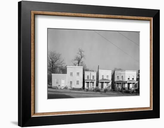 Frame houses in Fredericksburg, Virginia, 1936-Walker Evans-Framed Photographic Print