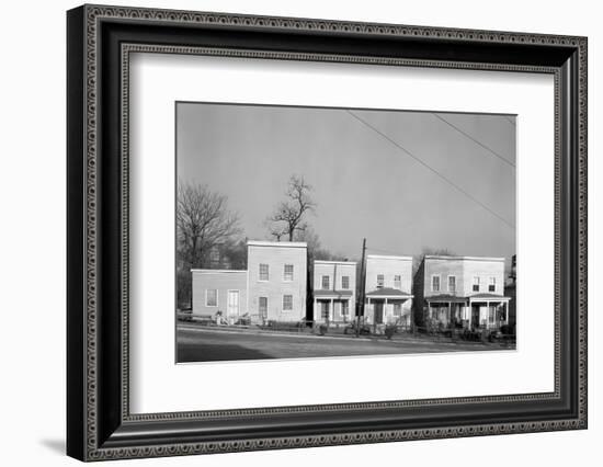 Frame houses in Fredericksburg, Virginia, 1936-Walker Evans-Framed Photographic Print