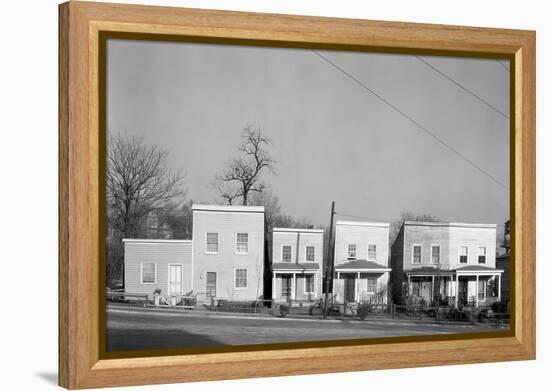 Frame houses in Fredericksburg, Virginia, 1936-Walker Evans-Framed Premier Image Canvas